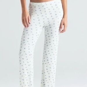 SKIMS  blue garden soft lounge lace pants - size medium tall